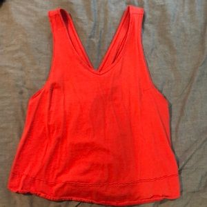 We The Free People red Cross Back Tank Top #110